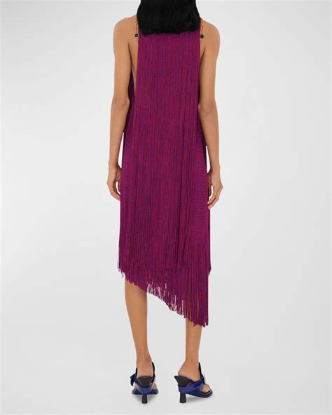 burberry asymmetrical dress|Burberry Asymmetric Fringe Midi Dress .